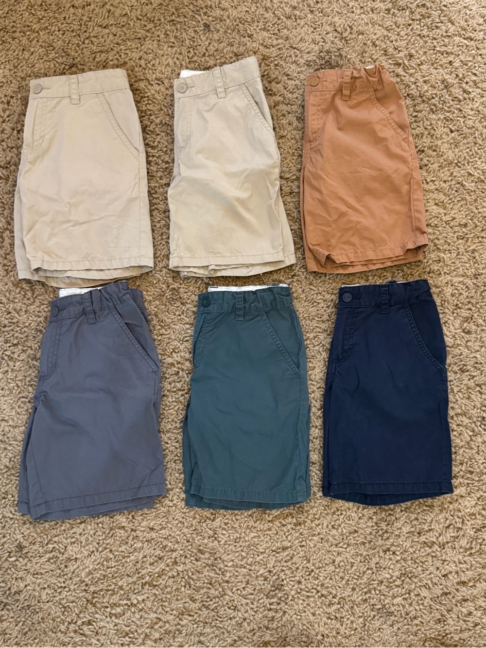 Cat & Jack Boys Adjustable Casual Shorts Bundle